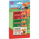 Alpino Plastilina standard, 3 culori x 50 grame/blister, ALPINO