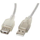 LANBERG Lanberg CA-USBE-12CC-0018-TR USB cable 1.8 m USB 2.0 USB A Transparent