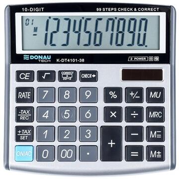 Calculator de birou Calculator de birou, 10 digits, Donau Tech DT4101 - argintiu