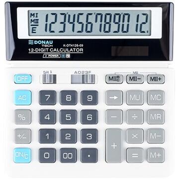 Calculator de birou Calculator de birou, 12 digits, Donau Tech DT4126 - alb
