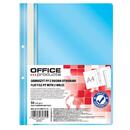 Office Products Dosar plastic PP cu sina, cu gauri, grosime 100/170microni, 50 buc/set, Office Products - bleu