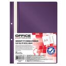 Office Products Dosar plastic PP cu sina, cu gauri, grosime 100/170microni, 50 buc/set, Office Products - violet
