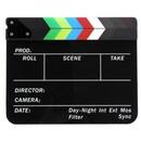 Generic Clacheta Black-Color clapperboard din plexiglas pentru studio de filmare