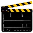 Generic Clacheta Black-Yellow2 clapperboard din plexiglas pentru studio de filmare