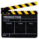 Clacheta Black-Yellow1 clapperboard din plexiglas pentru studio de filmare