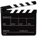 Generic Clacheta Black-White clapperboard din plexiglas pentru studio de filmare