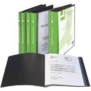 Q-Connect Dosar de prezentare personalizabil, cu 100 folii, A4, coperta rigida, Q-Connect - negru