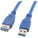 LANBERG Cable Lanberg CA-US3E-10CC-0018-B (USB 3.0 M - USB 3.0 F; 1,8m; blue color)