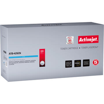 Activejet ATB-426CN toner for Brother printer; Brother TN-426C replacement; Supreme; 6500 pages; cyan