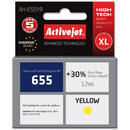 Activejet Activejet AH-655YR ink for HP printer; HP 655 CZ112AE replacement; Premium; 12 ml; yellow