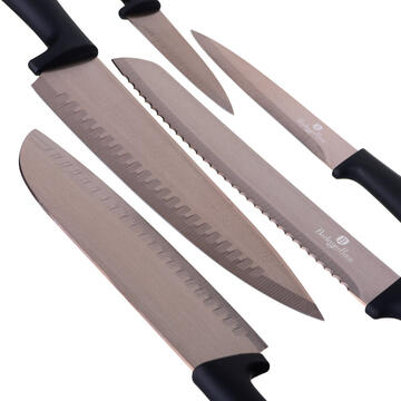 7 piece knife set Berlinger Haus BH/2401 Metallic Line Rose Gold Edition