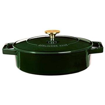 Tigai si seturi Cast iron roasting pan 28 cm Berlinger Haus BH/6504 Emerald Collection