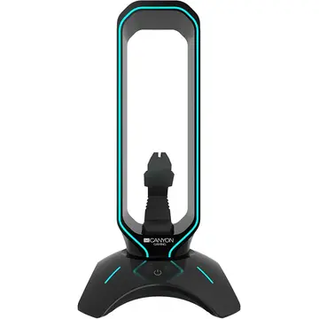 Accesoriu Canyon CND-GWH200B Gaming 3 in 1 Headset stand, Bungee and USB 2.0 hub