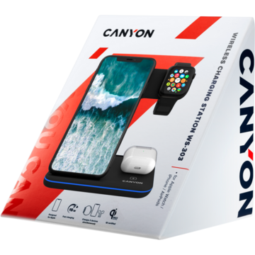 Canyon S-303 3in1 Wireless charger Black