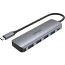 UNITEK UNITEK H1107B interface hub USB 3.2 Gen 1 (3.1 Gen 1) Type-C 5000 Mbit/s Grey