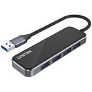 UNITEK UNITEK H1109A interface hub USB 3.2 Gen 1 (3.1 Gen 1) Type-A 5000 Mbit/s Black