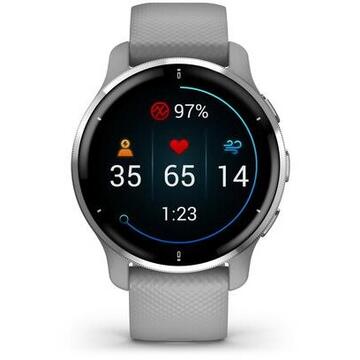 Smartwatch Garmin Venu 2 Plus GPS 1.3  43 mm AMOLED Grey, Silver GPS