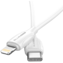 Cablu Date si Incarcare USB Type-C la Lightning Blue Power B2BX19, 2 m, 3A , Alb  