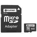 PLATINET MICRO SD CARD 16GB CLS 10 CU ADAPTOR PLATINET