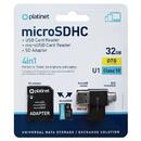 PLATINET MICRO SD CARD 32GB OTG/CARD READER/ADAPTOR PL