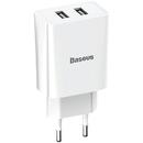 Baseus Speed Mini, Quick Charge 10.5W, 2 x USB 5V/2.1A, alb