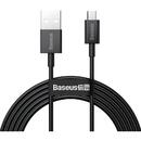 Superior, Fast Charging Data Cable pt. smartphone, USB la Micro-USB 2A, 2m, negru