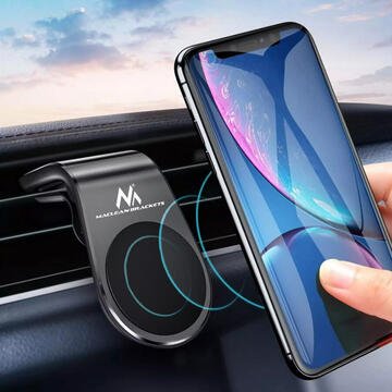 Maclean car phone holder, magnetic, universal, for ventilation grille, ABS material, MC-326