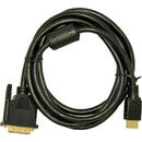 Akyga Akyga AK-AV-11 video cable adapter 1.8 m HDMI Type A (Standard) DVI-D Black