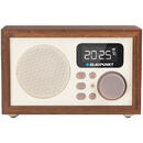 Blaupunkt Blaupunkt HR5BR radio Clock Digital Bej/Maro  Ceas cu alarma dubla  Alarma cu radio sau buzzer