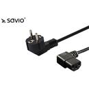 SAVIO SAVIO Power cable Schuko (M) angled – IEC C13, 1.2 m CL-115