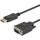 SAVIO SAVIO DisplayPort (M) – VGA (M) Cable 1.8m CL-92 1.8m VGA (D-Sub) Black