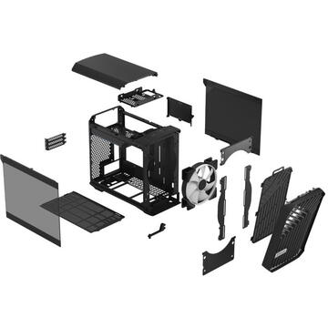 Carcasa Fractal Design Torrent Nano RGB Black TG Light Tint