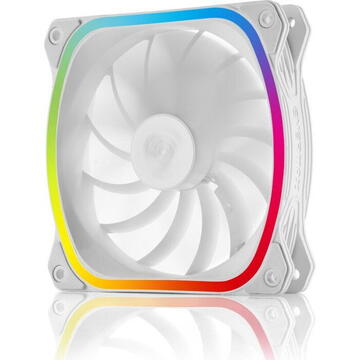 Enermax Ventilator  SQUA Snow Edition, 12 cm, RGB PWM, Alb