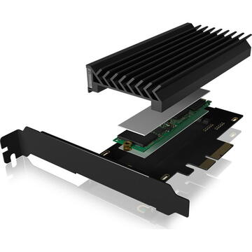 ICY BOX IB-PCI224M2-ARGB interface cards/adapter M.2 Internal