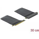 Delock DeLOCK Riser Card PCIe x16> x16 with flexible cable 30cm
