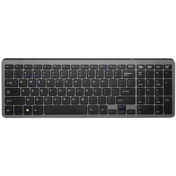 Tastatura DeLux K2203D dual mode BT / 2.4G QWERTY Grey