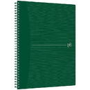 OXFORD Caiet cu spirala A4+, OXFORD Origins, 70 file-90g/mp, Scribzee, coperta PP - dictando - verde