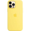 Husa de protectie Silicone Case with MagSafe pentru iPhone 13 Pro Max, Lemon Zest