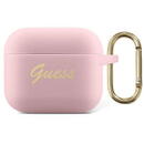 Guess Guess Husa Silicon Vintage Script Airpods 3 Pink