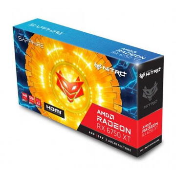 Placa video Sapphire AMD Radeon RX 6750 XT NITRO+ 12GB, GDDR6, 1‎92bit
