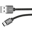 Budi Budi Cablu USB Type-C Black 3m (impletitura textila) -T.Verde 0.1 lei/buc