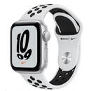 Apple Watch SE (2021) Nike GPS 44mm Silver Aluminium Case with Sport Band - Pure Platinum/Black