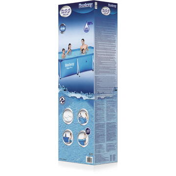 BESTWAY Steel Pro Power Pro Frame Pool 3.00m x 2.01m x 66cm - blue