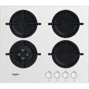 Whirlpool AKT 625/WH, Gaz, 7800w, 4 zone de gatit, 59cm, Alb