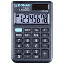 Donau Tech Calculator de buzunar, 8 digits, 88 x 59 x 10 mm, capac din plastic, Donau Tech DT2081 - negru