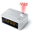 Muse Muse M-178 PW Clock Digital Silver, White