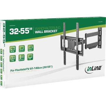 InLine Wall Bracket for Display 81-140cm 32-55&quot; max. 50kg