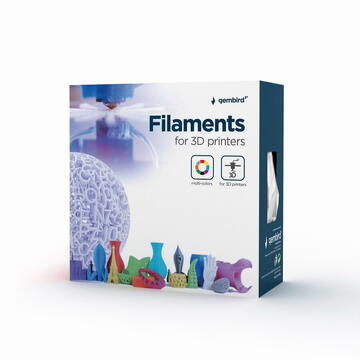 Gembird 3DP-PLA1.75-01-FY Filament - 3D printing materials Polylactic acid (PLA) Fluorescent yellow 1.0 kg