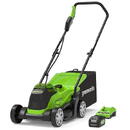 GREENWORKS 33 cm cordless mower Greenworks GD24LM33K4 - 2516107UB - charger + 4Ah battery kit