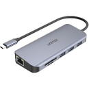 UNITEK UNITEK D1026B interface hub USB 3.2 Gen 1 (3.1 Gen 1) Type-C 5000 Mbit/s Grey